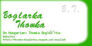 boglarka thomka business card